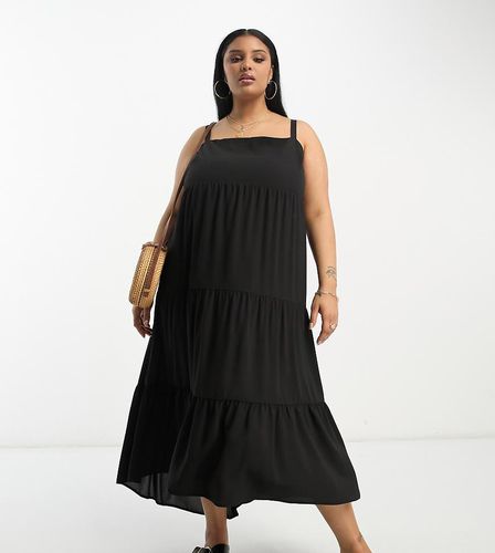 ASOS DESIGN Curve - Robe longue à volants étagés et ourlet asymétrique - Asos Curve - Modalova