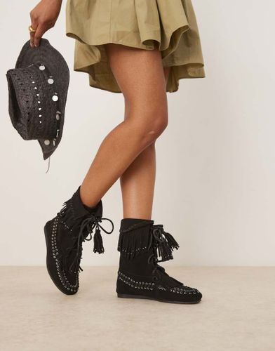Anais - Bottines  franges en daim - Asos Design - Modalova