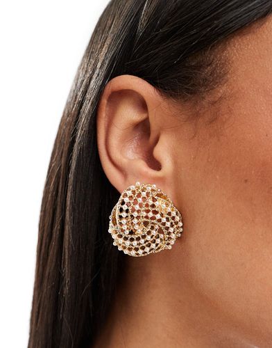 Boucles d'oreilles clip à petites perles style vintage - Asos Design - Modalova