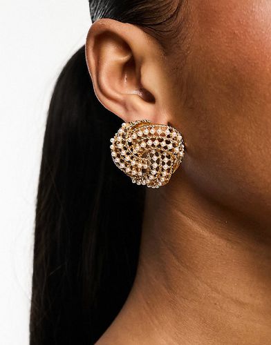 Boucles d'oreilles à petites perles style vintage - Asos Design - Modalova
