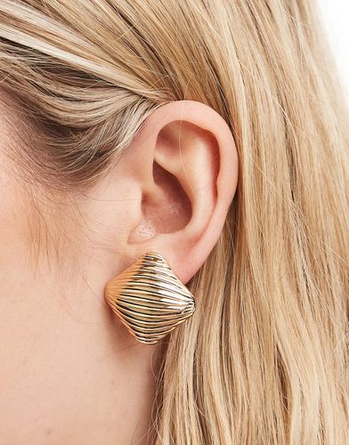 Boucles d'oreilles avec pendant texturé - Asos Design - Modalova