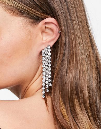 Boucles d'oreilles avec pendants ornés de strass - Asos Design - Modalova