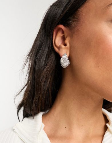 Boucles d'oreilles effet fondu avec cristaux - Asos Design - Modalova