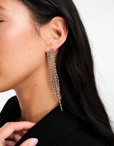 Boucles d'oreilles pendantes avec chaîne torsadée - Asos Design - Modalova