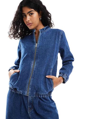 Bomber en jean - Indigo - Asos Design - Modalova