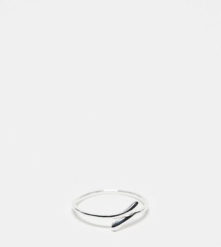 Bague enveloppante en argent massif - Asos Design - Modalova