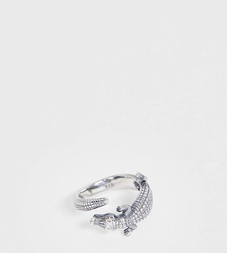 Bague motif crocodile en massif - Asos Design - Modalova