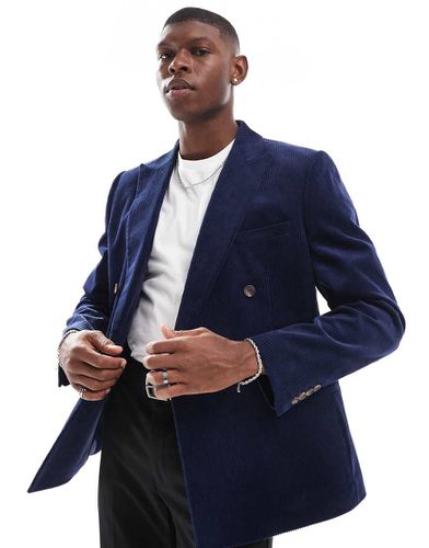 Blazer ajusté à double boutonnage en velours côtelé - Asos Design - Modalova