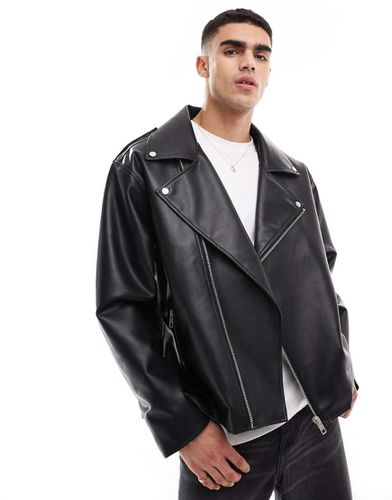 Blouson style motard oversize en similcuir - Asos Design - Modalova