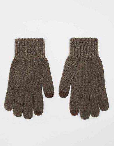 Gants en polyester pour écran tactile - Vison - Asos Design - Modalova