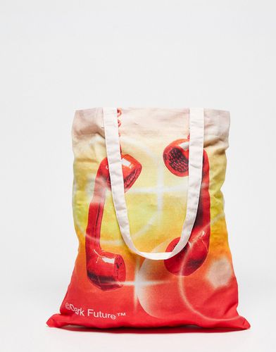 Dark Future - Tote bag en toile à motif téléphone - ASOS DESIGN - Modalova