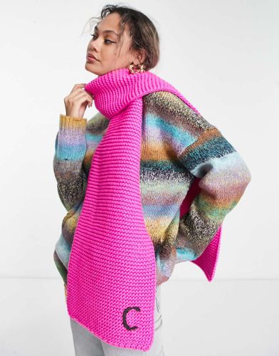 Écharpe en maille avec initiale C - Asos Design - Modalova