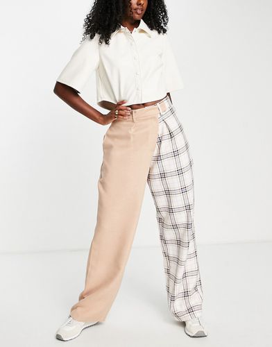 Everyday - Pantalon coupe masculine ample à carreaux color block - Asos Design - Modalova