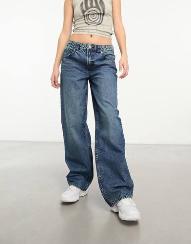 Jean boyfriend baggy à taille mi-haute - foncé - Asos Design - Modalova