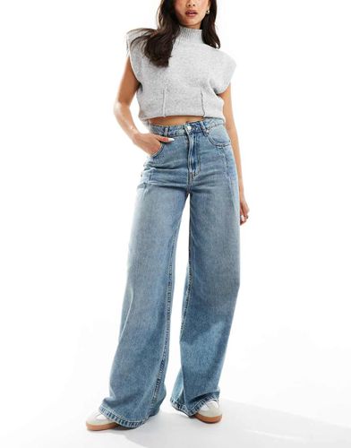 Jean large à plis - clair délavé - Asos Design - Modalova