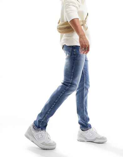 Jeans slim stretch - Délavage moyen - Asos Design - Modalova