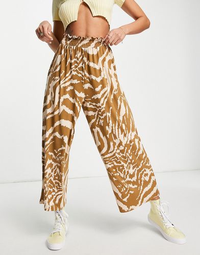 Jupe-culotte à taille froncée et imprimé animal - Asos Design - Modalova