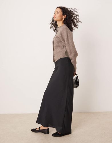 Jupe longue douce - Noir - Asos Design - Modalova