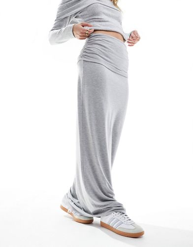 Jupe longue taille basse à rabat - chiné - Asos Design - Modalova