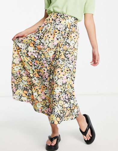 Jupe mi-longue avec poches à imprimé floral vif - Asos Design - Modalova