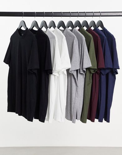 Lot de 10 t-shirts ras de cou - Multiples couleurs - Asos Design - Modalova