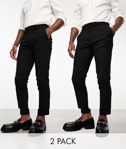 Lot de 2 pantalons élégants coupe skinny - Asos Design - Modalova