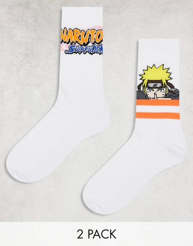 Lot de 2 paires de chaussettes à imprimé Naruto - Asos Design - Modalova