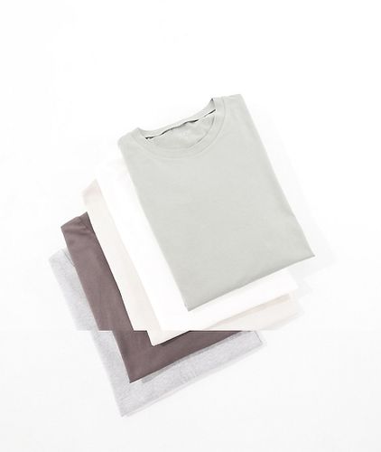 Lot de 5 t-shirts à manches longues - Couleurs multiples - Asos Design - Modalova