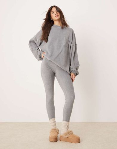 Legging confort en polaire à assortir - clair - Asos Design - Modalova