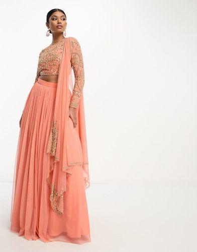 Lehenga - Jupe longue en tulle - Souci - Asos Design - Modalova