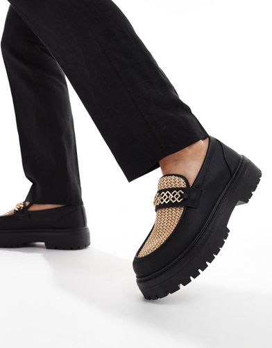 Mocassins chunky avec partie tressée - et naturel - Asos Design - Modalova