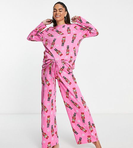 ASOS DESIGN Maternity - Pyjama avec top manches longues et pantalon à motif casse-noisettes - Asos Maternity - Modalova