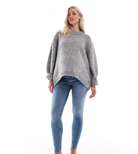 ASOS DESIGN Maternity - Ultimate - Jean skinny avec bande recouvrant le ventre - délavé - Asos Maternity - Modalova