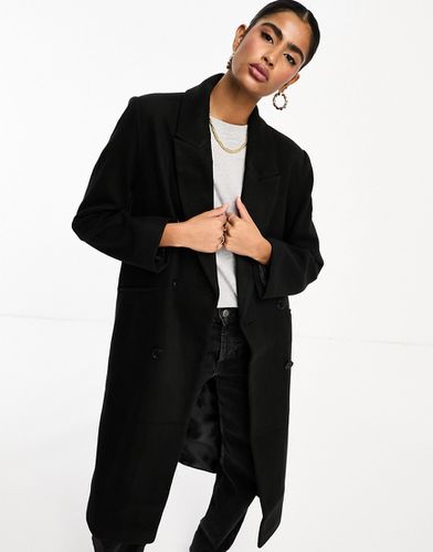 Manteau coupe masculine en sergé - Asos Design - Modalova