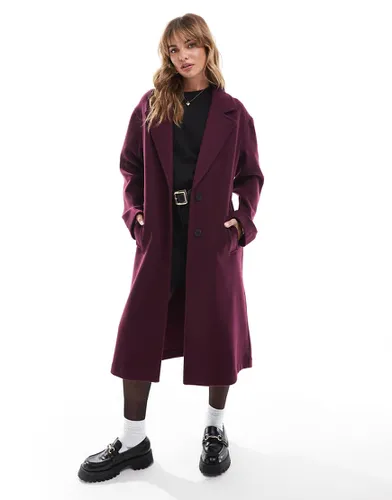 Manteau élégant - Bordeaux - Asos Design - Modalova