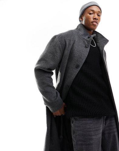 Manteau en laine mélangée oversize à col cheminée - Asos Design - Modalova