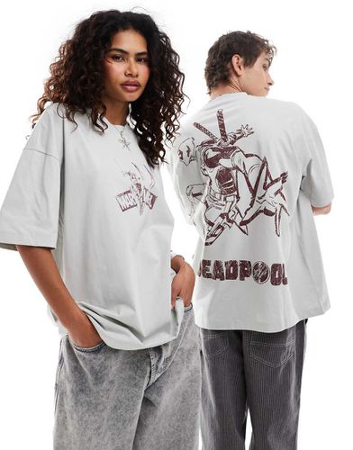 Marvel - T-shirt oversize unisexe avec imprimé Deadpool - Asos Design - Modalova