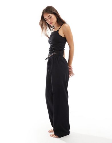 Mix & match - Pantalon de pyjama en coton - Noir - Asos Design - Modalova