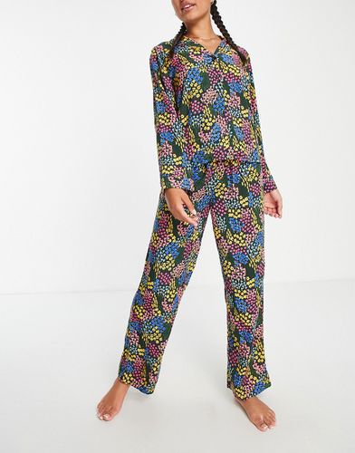 Mix & Match - Pantalon de pyjama en modal à imprimé petites fleurs - Asos Design - Modalova