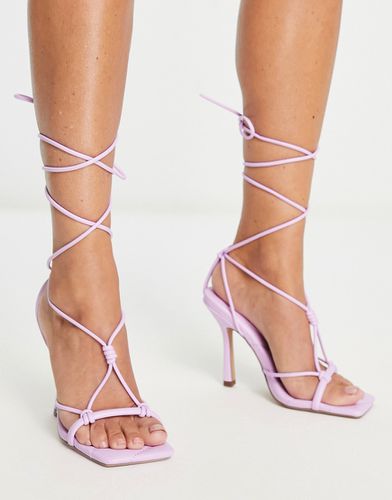 Nifty - Sandales à talon avec lien à nouer sur la jambe - Asos Design - Modalova