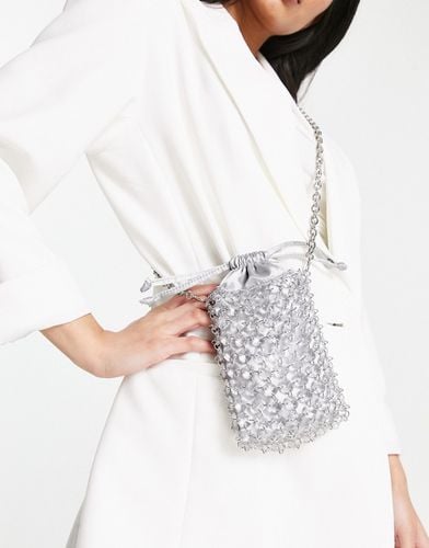 Sac bandoulière à perles avec pochette - Asos Design - Modalova