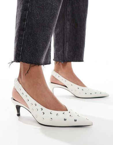 Scene - Chaussures cloutées à petit talon et bride arrière - Asos Design - Modalova