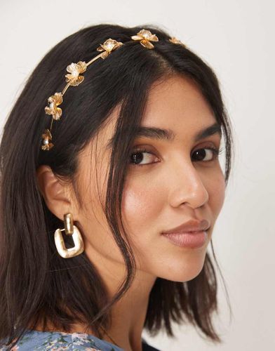 Serre-tte en mtal  fleurs - Asos Design - Modalova