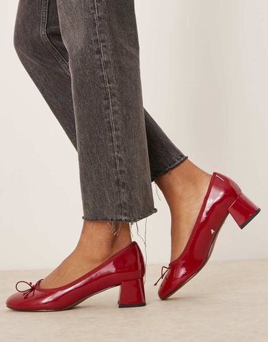 Shelley - Chaussures à talon mi-haut et détail naud - Asos Design - Modalova