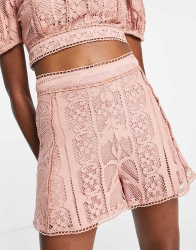 Short d'ensemble en dentelle au crochet - Asos Design - Modalova