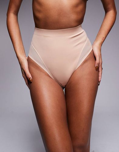 String taille haute semi-gainant en tulle - Beige - Asos Design - Modalova