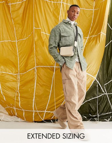Surchemise oversize à chevrons style années 90 en laine mélangée - moyen - Asos Design - Modalova