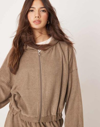 Sweat à capuche confort en polaire à assortir - Asos Design - Modalova