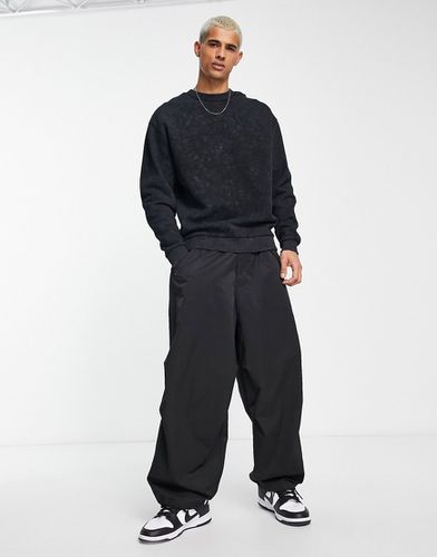 Sweat-shirt oversize - Noir délavé - Asos Design - Modalova