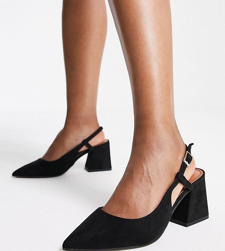 Pointure Large - Sydney - Chaussures à talon carré mi-haut et bride arrière - Asos Design - Modalova